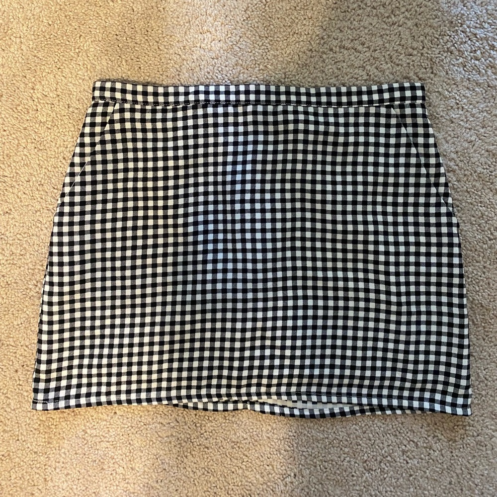 forever 21 gingham mini skirt